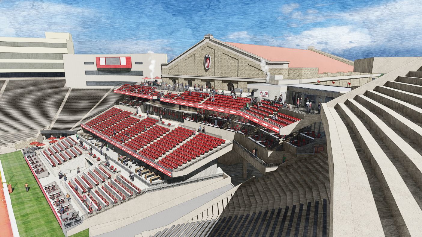 Camp Randall rendering side